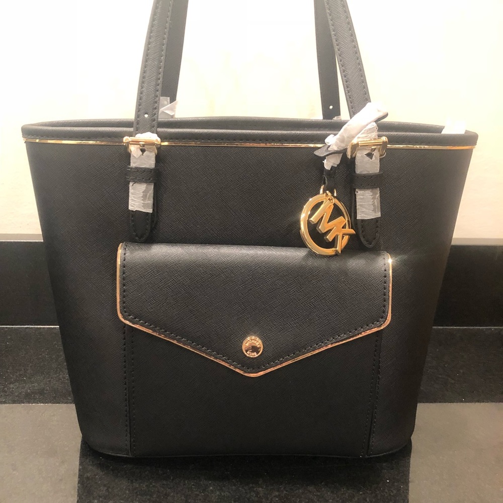 MK Black Saffiano